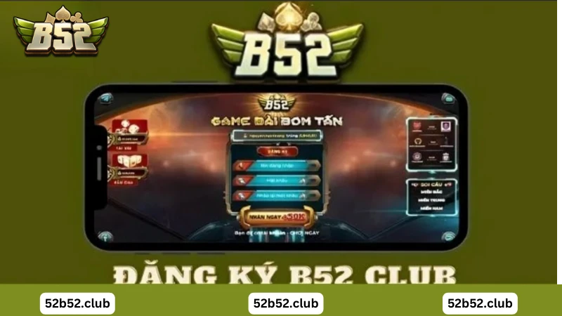 đăng ký B52 trên thiết bị điện thoại